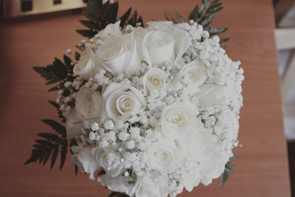 Bridal bouquet detail